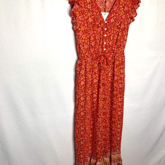 Spell & The Gypsy Collective Dahlia Red Jumpsuit S - Picture 3 of 8